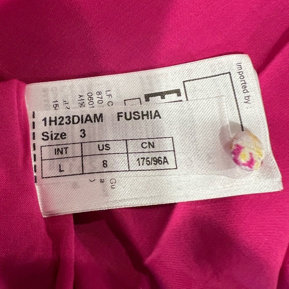 Ba&sh Rose Diamond Mini Dress in Fuchsia (L/3) - Picture 10 of 12